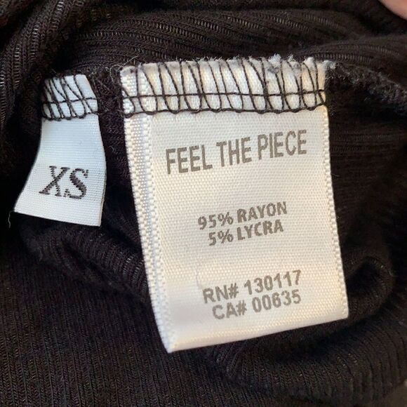 Feel the Piece Ribbed V Neck Long Sleeve Top XS/S - Picture 4 of 4